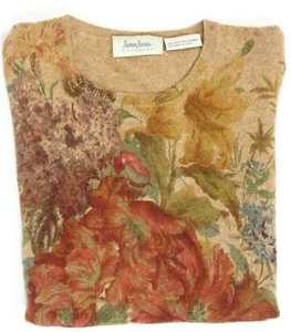 Neiman Marcus Womens Top 100% Pure Cashmere Crew Neck Short Sweater sz S - Picture 1 of 4