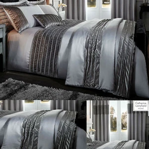 Ropa de cama gris de lujo de banda de terciopelo. Juegos de edredones. Lanza. Cortinas de ojal. Cojín - Imagen 1 de 11