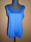 Chico's Bali Blue Microfeel Timeless Basic Knit Tank Top Size 2 (L) Nwt