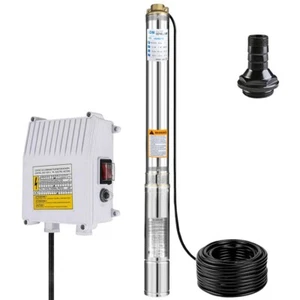 2HP 1500W Submersible Bore Pump 240V Stainless Steel Deep Well Water Pump - Picture 1 of 10