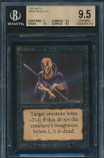 Beta Weakness BGS 9.5 Graded Magic MTG (1214) -magicgraders-