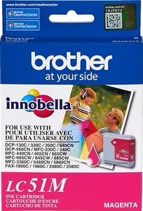 Nuevo Cartucho de Tinta Magenta Original Brother LC51 DCP-130C, DCP-330C, DCP-330CN - Imagen 1 de 2