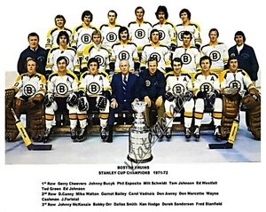 NHL 1971 - 72 Stanley Cup Champions Boston Bruins Team Pic 8 x 10 Foto Bild - Bild 1 von 1