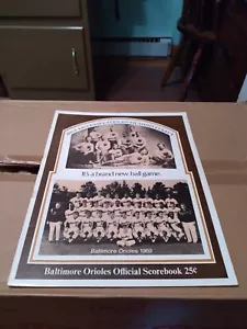1969 Baltimore Orioles Official Scorebook August 31 vs California Angels - Picture 1 of 5