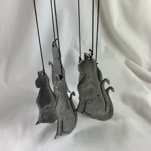 Sitting Cat Wind Chime Stainless Steel 1992 NCE China PLEASE READ - Picture 1 of 6