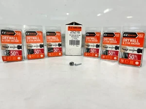 6 BOXES E-Z Anchors Self Drilling Drywall & Stud Anchors Set 50 Lbs Metal 25216 - Picture 1 of 10