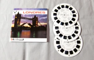 Juego de 3 carretes vintage London View-Master con folleto francés C-277-F - Imagen 1 de 1