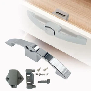 Caravan Push Lock RV Drawer Handle Latch Home Boat Cabinet Locks - Picture 1 of 10