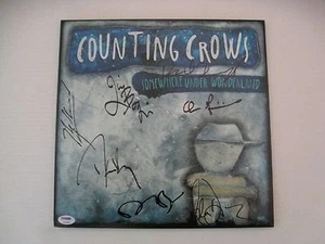 Counting Crows Band handsigniert signed Somewhere Under Wonderland Vinyl PSADNA - Bild 1 von 1