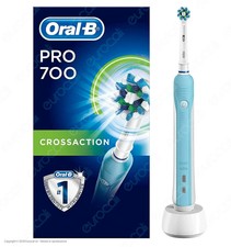 ORAL-B SPAZZOLINO ELETTRICO RICARICABILE PRO 700 CON TESTINA CROSSACTION INCLUSA