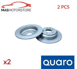 BRAKE DISCS SET PAIR REAR QUARO QD0509 2PCS A FOR HONDA ACCORD VIII
