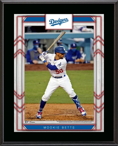Mookie Betts Los Angeles Dodgers 10.5" x 13" Sublimated Player Plaque Cover