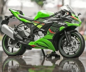 1:12 Kawasaki Ninja zx6r ZX-6R Motorrad Modell mit Federung Sammler - Bild 1 von 12