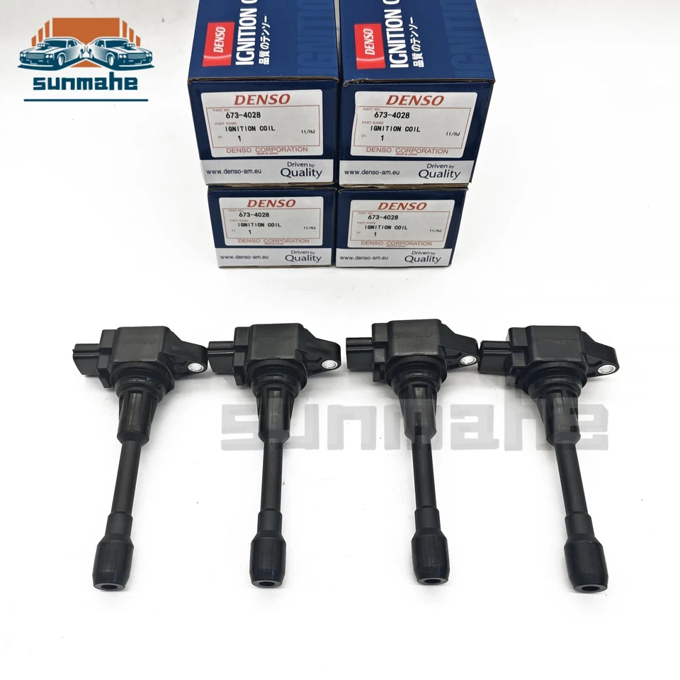 4Pcs Denso Direct Ignition Coils-Coils For 2007-2020 Nissan INFINITI 673-4028 - Image 1 of 4