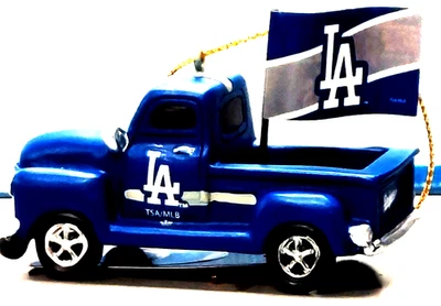 Los Angeles Dodgers Mini Tabletop Rally Truck Ornament - Image 1 of 2