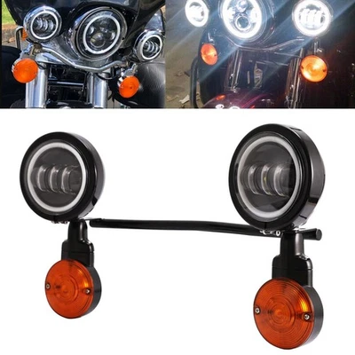 LED Passing Fog Light Turn Signals Bar For  Honda VTX 1300 1800 TYPE C R S N F T - Image 1 of 4