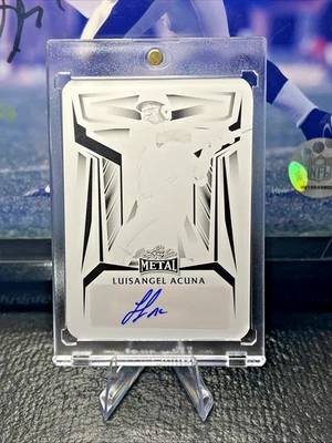 Placa de impressão 2023 folha de metal Luisangel Acuna controle remoto automático 1/1 New York Mets - Imagem 1 de 2