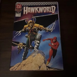 Hawkworld Annual #1 (DC Comics December 1990) Vf Flash - Picture 1 of 5