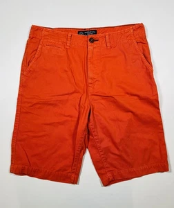 American Eagle Outfitters pantaloncino uomo 34 arancione longboard chino twill casual - Foto 1 di 7