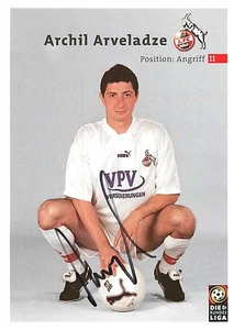 Archil Arveladze Original Autogrammkarte 1. FC Köln - ca.10cm x 15cm - Picture 1 of 2