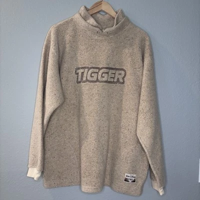 Sudadera Disney Tigger Para Hombre Talla XL Beige Polar Tigger Pullover Walt World Foto 1 de 4