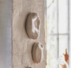 IKEA TRADGRANSEN TRÄDGRÄNSEN 2pc Wall Decoration Ceramic/Stones Beige - Picture 1 of 4