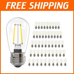 Energy-Efficient Dimmable 2W S14 Bulbs - 2700K Warm White Outdoor Lighting - Picture 1 of 8