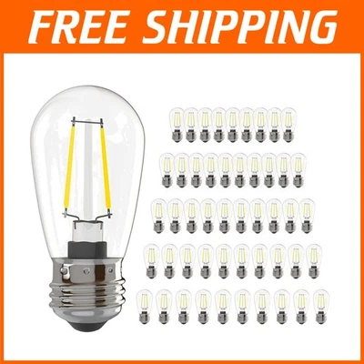 Energy-Efficient Dimmable 2W S14 Bulbs - 2700K Warm White Outdoor Lighting - Image 1 of 4