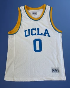 Retro Brand Russell Westbrook UCLA Jersey College #0 White Men's L Basketball - Picture 1 of 10
