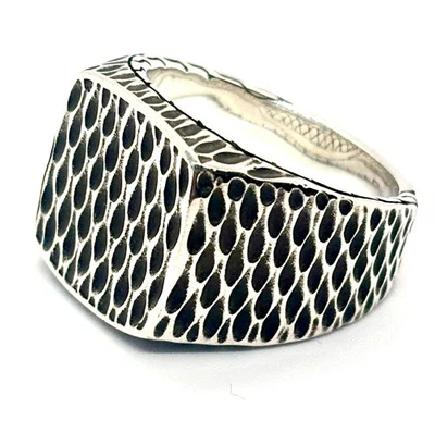 JOHN HARDY Naga Signet Ring Sterling Silver Size 11 #100 NEW - Image 1 of 4