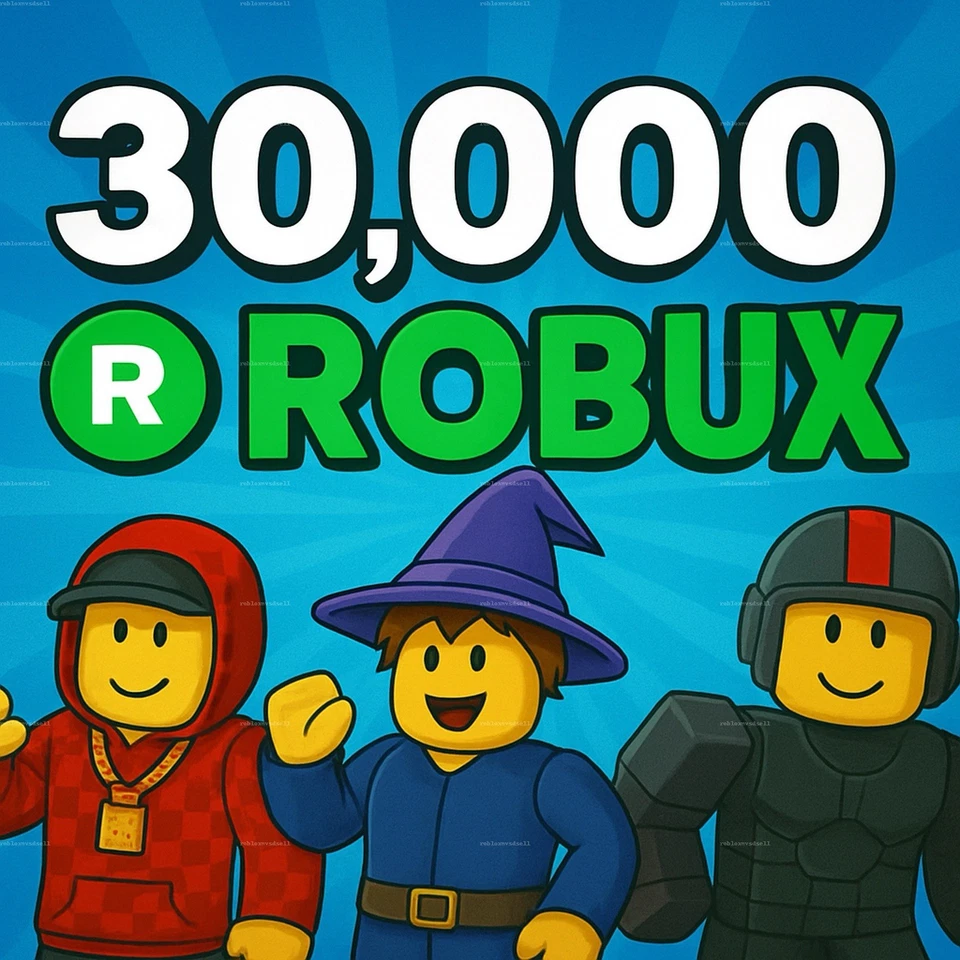 30,000 Robux - Non Covered Tax ✅
