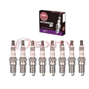 8 pc NGK Ruthenium HX Spark Plugs for 2001-2019 Chevrolet Silverado 2500 HD uh - Picture 1 of 5