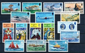 LS64130 Guernsey religious art ships & airplanes fine lot MNH - Picture 1 of 1