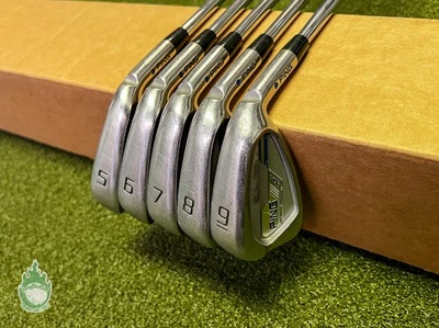 Conjunto de golfe usado RH Ping Blue Dot i Series E1 ferros 5-9 TI X100 aço extra rígido - Imagem 1 de 4