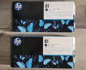 HP 81 Black DesignJet Dye Printhead and Printhead Cleaner (C4950A) - Afbeelding 1 van 15