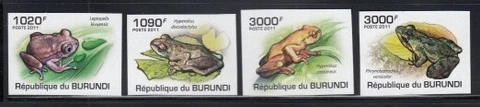 BURUNDI Frogs MNH imperforate set Cover