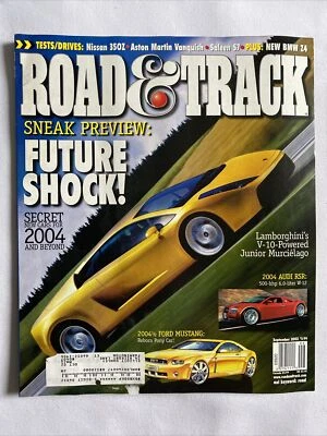 2002 September Road & Track Magazine New Aston Martin Vanquish All Style (MH396) - Image 1 of 3