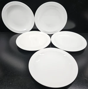 5 Corning Sculptured Rim Salad Plate Set Vintage Centura Floral Dishes Retro Lot - Picture 1 of 24