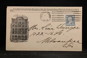 Massachusetts: Cubierta publicitaria numismática de edificio bancario de Boston 1894 - Imagen 1 de 2