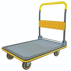 Carro de empuje plegable de alta resistencia con ruedas giratorias de 360 grados - Imagen 1 de 10