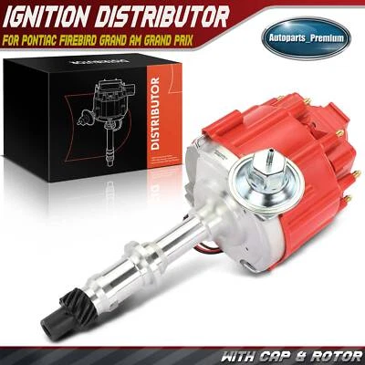 Ignition Distributor w/ Cap & Rotor for Pontiac Firebird Grand Am Grand Prix GTO - Image 1 of 4