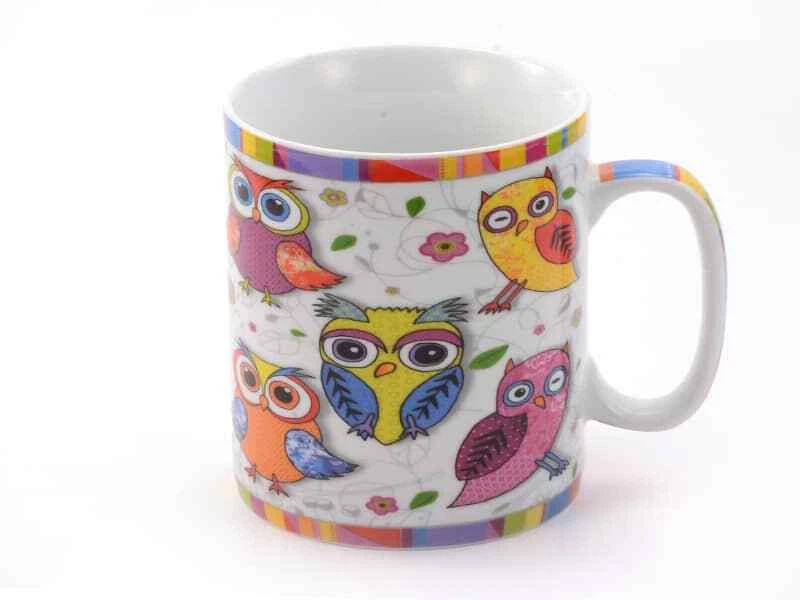 Tazza Jumbo Cha Cult Hamburg "Hedwig" 0,75l con simpatico motivo gufi