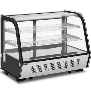 Kühlvitrine 160 L Kuchentheke 3 Ebenen Kühltheke Edelstahl + Glas 2 - 10 °C - Bild 1 von 6