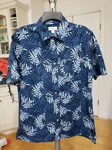 CROFT & BARROW MENS SHORT SLEEVE HAWAIIAN SHIRT SZ M. NEW WITHOUT TAGS - Picture 1 of 6