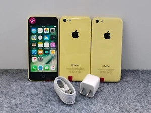 9/10 Good&Original Apple iPhone 5c Yellow 8/16/32GB Factory UNlocked  Gift - Afbeelding 1 van 10
