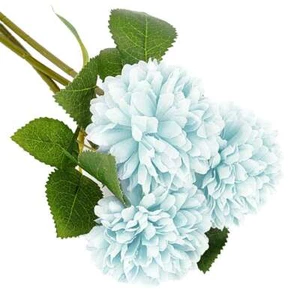 Lot Artificial Flowers Fake Chrysanthemums Ball Flower Home Outdoor Floral Decor - Picture 1 of 24