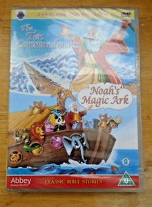 The Ten Commandments & Noah's Magic Ark - Bible Stories -DVD - Region Free - New - Picture 1 of 2