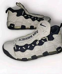 NIKE Men 10.5 US Air More Money High Cut Sneakers  White Ar5401-100 - Picture 1 of 15