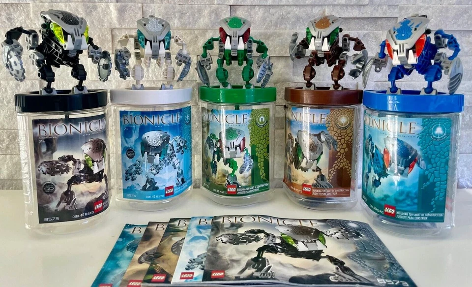 You Choose Bionicle Bohrok Kal: 8573,8575,8576,8577,8578 w/Canisters & Manuals. - Image 1 of 1