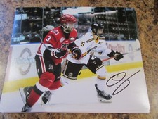 OLLIE JOSEPHSON SIGNED 8X10 5TH PICK 2021 WHL BANTAM DRAFT RED DEER REBELS (B)